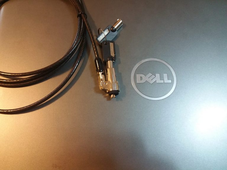 Trava de segurança para notebook DELL com slot noble lock com chave